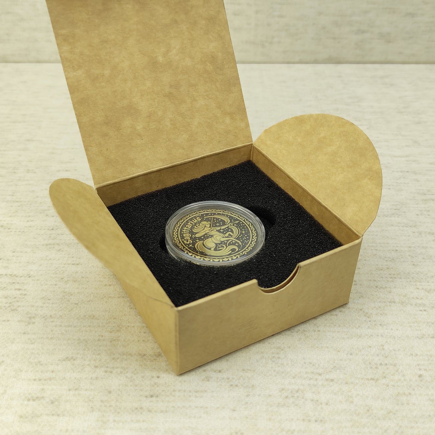 Sagittarius Zodiac Sign Brass Coin - Personalized Gift for Sagittarius